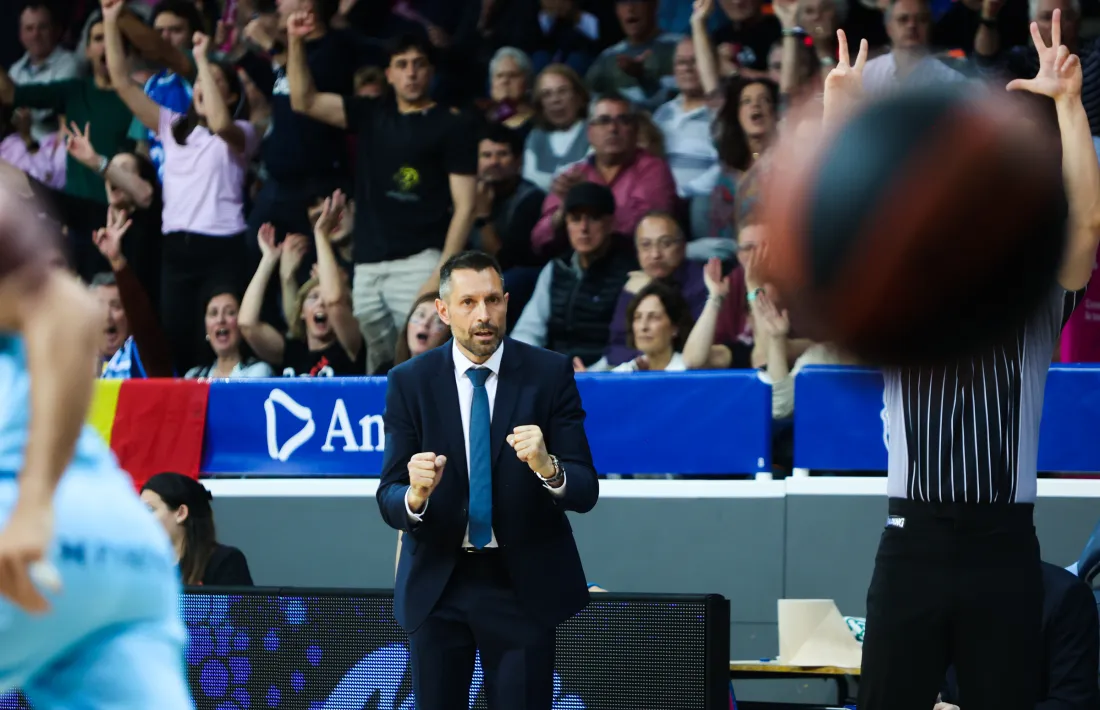 Natxo Lezkano va saber aprofitar la ‘primera bola de partit’.