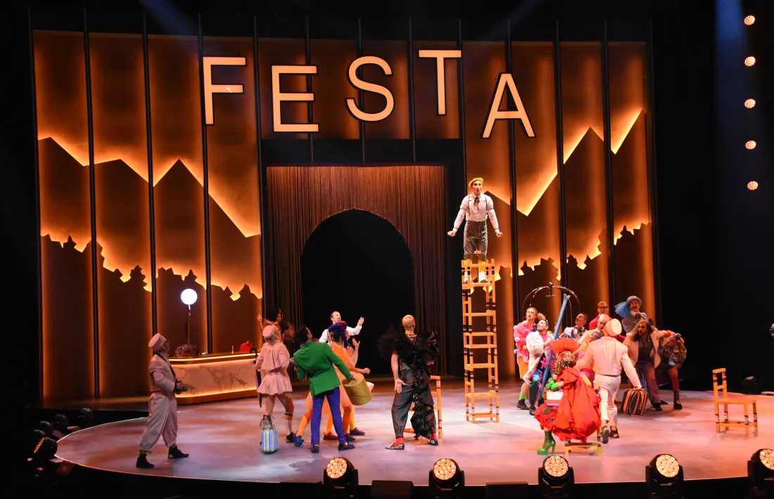 Un instant de l'espectacle 'Festa' del Cirque du Soleil.