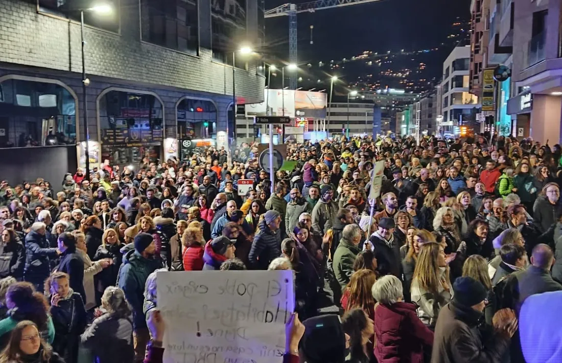 Una de les manifestacions d'aquest hivern per l'habitatge.