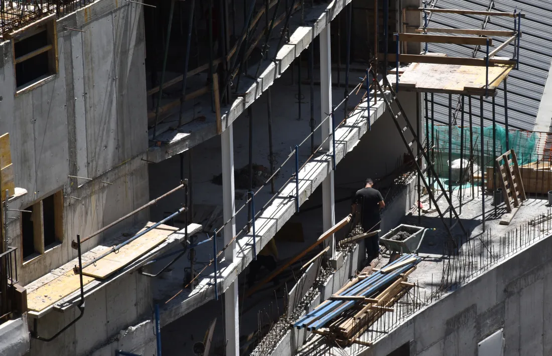 Un edifici en construcció