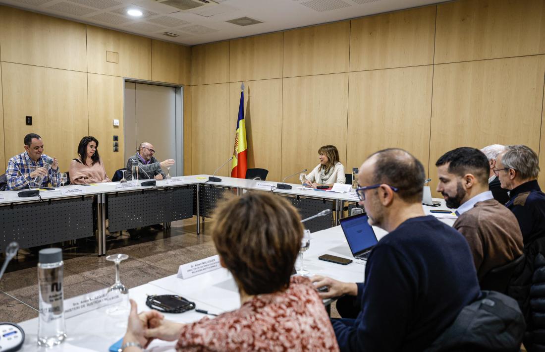 Una reunió del Consell Econòmic i Social en la qual va participar Andreu.
