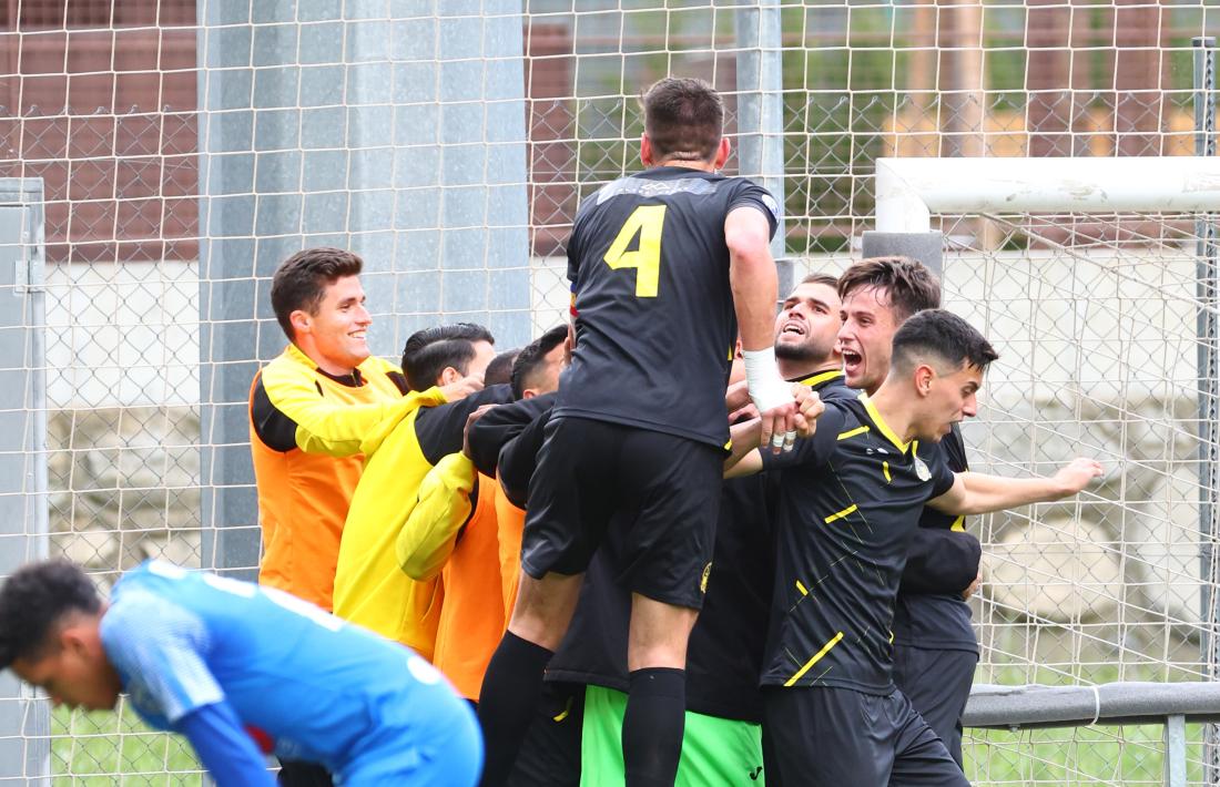 Celebració d’un gol de la UE.