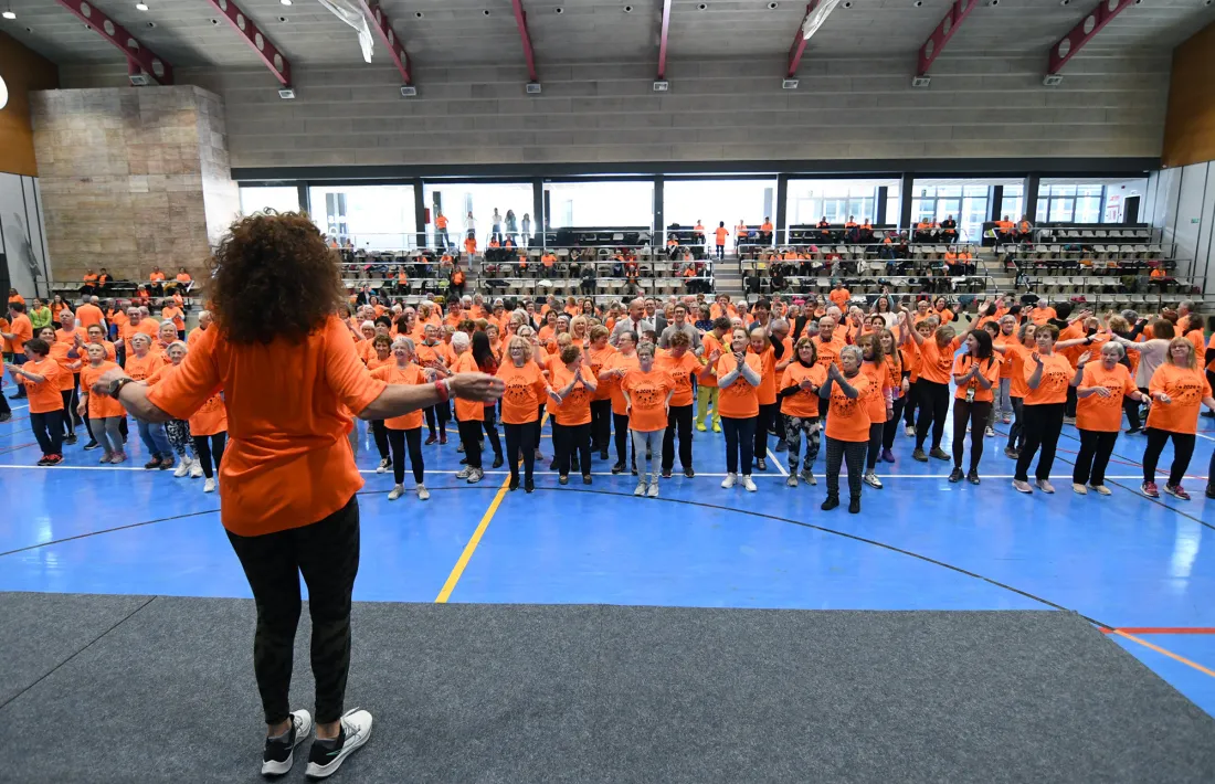 Una de les activitats de la Diada esportiva de la gent gran.