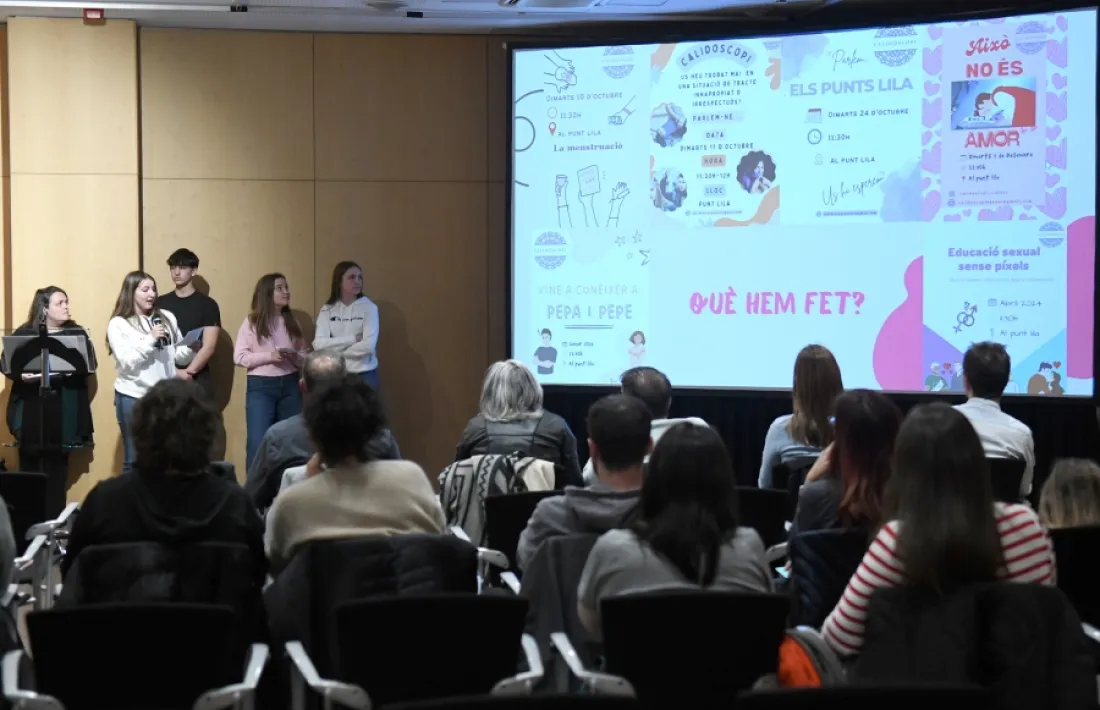 Un moment de la Jornada educativa per a la igualtat de gènere