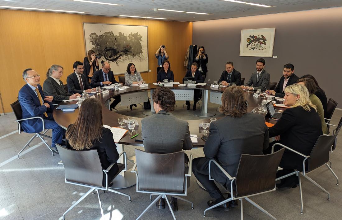 Un moment de la reunió al Consell General