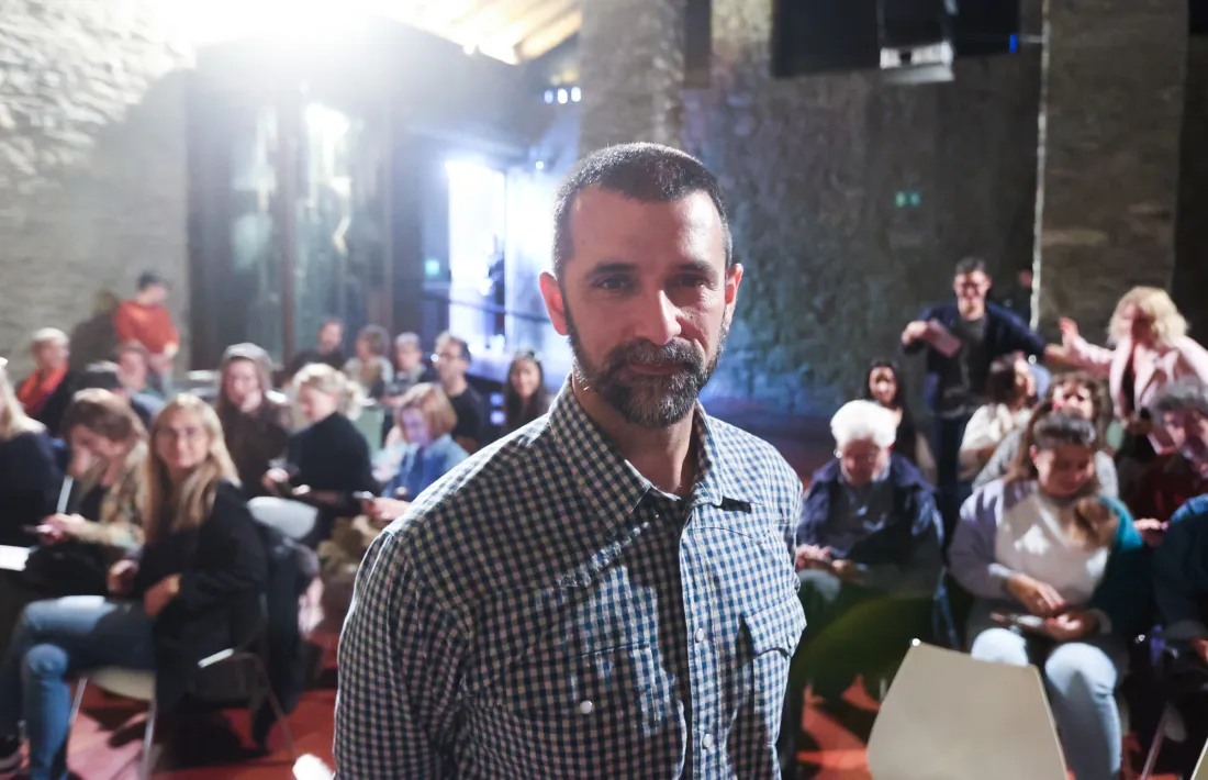 Mig centenar d’espectadors han assistit al col·loqui amb Jordi Borràs.