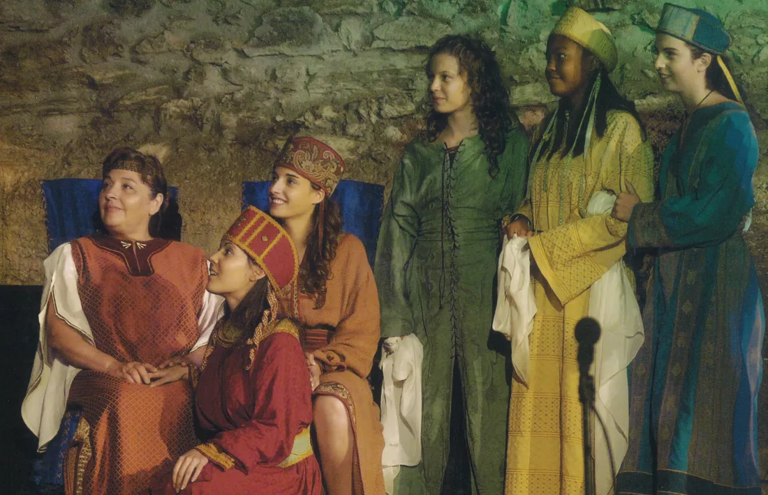 Escena de la cort de Castellbò de la representació teatral Cercamón,