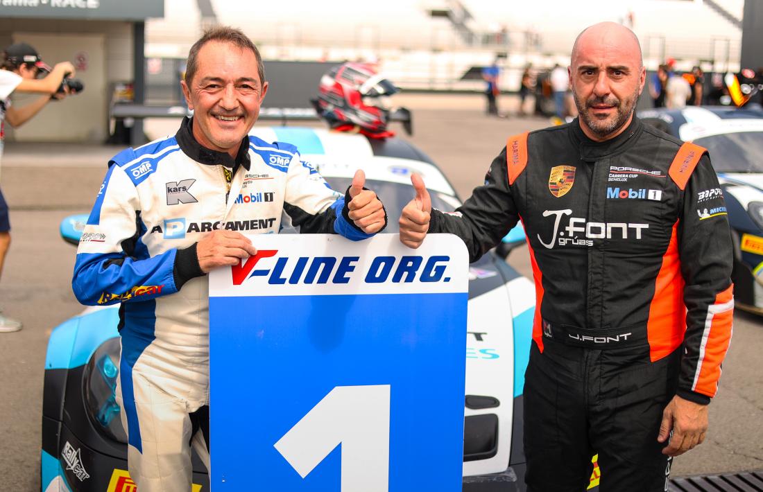 Joan Vinyes, al podi del Jarama.