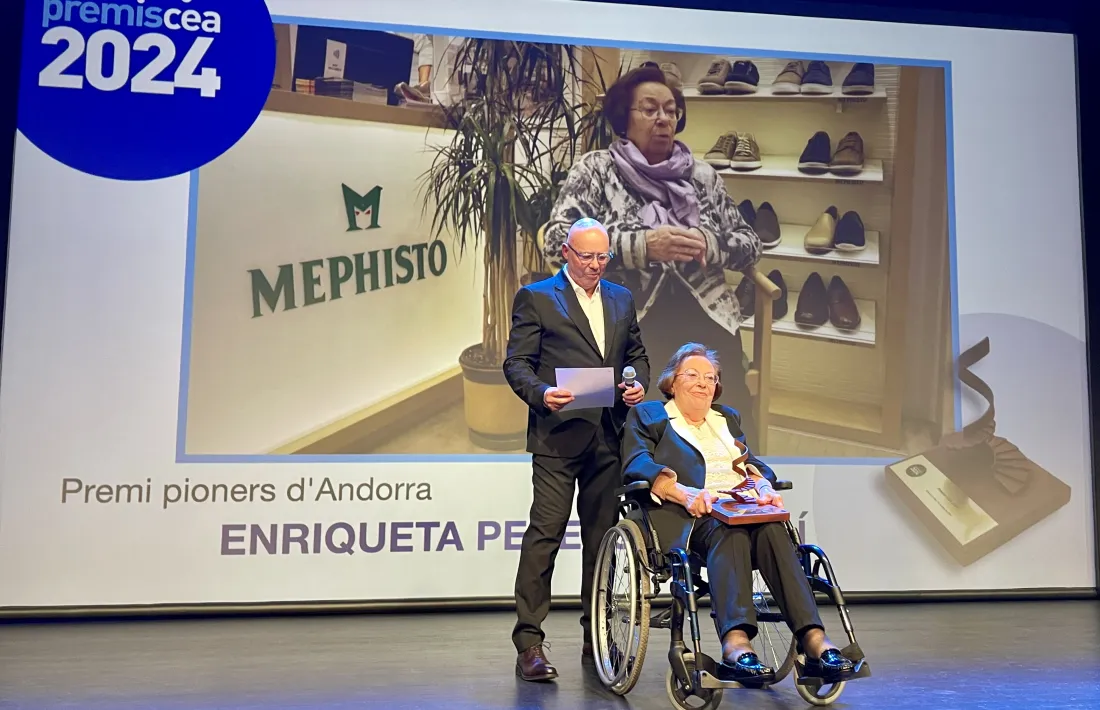 La premiada com a pionera.