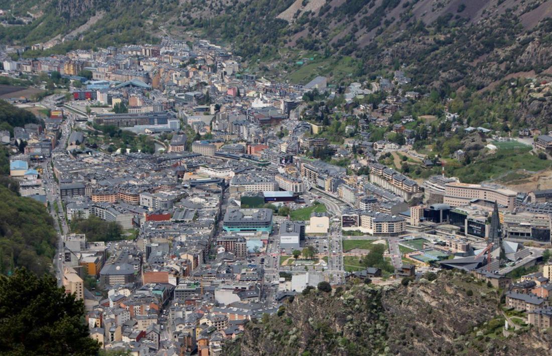 Una vista aèria de la vall central.