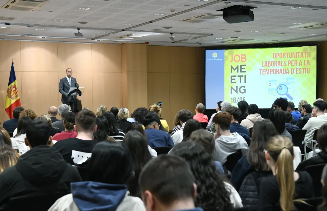Un moment del Job Meeting d’estiu, celebrat aquest dijous al centre de congressos d'Andorra la Vella