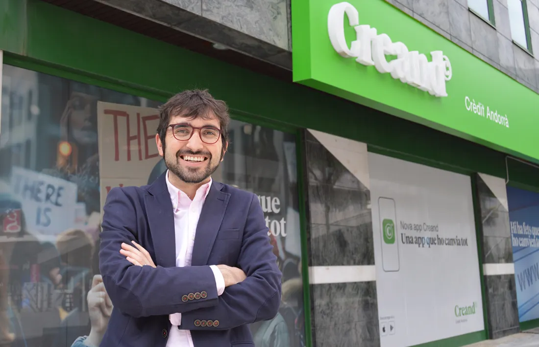 El responsable de la unitat de Sostenibilitat de Creand Crèdit Andorrà, Martí Alay