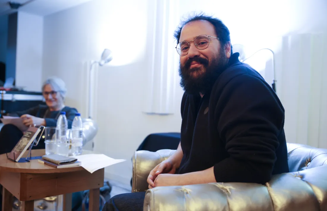 L’autor de ‘Èpica i història: l’Andorra d’Isabelle Sandy’, amb Roser Suñé, amfitriona a la presentació d’ahir a La Trenca.