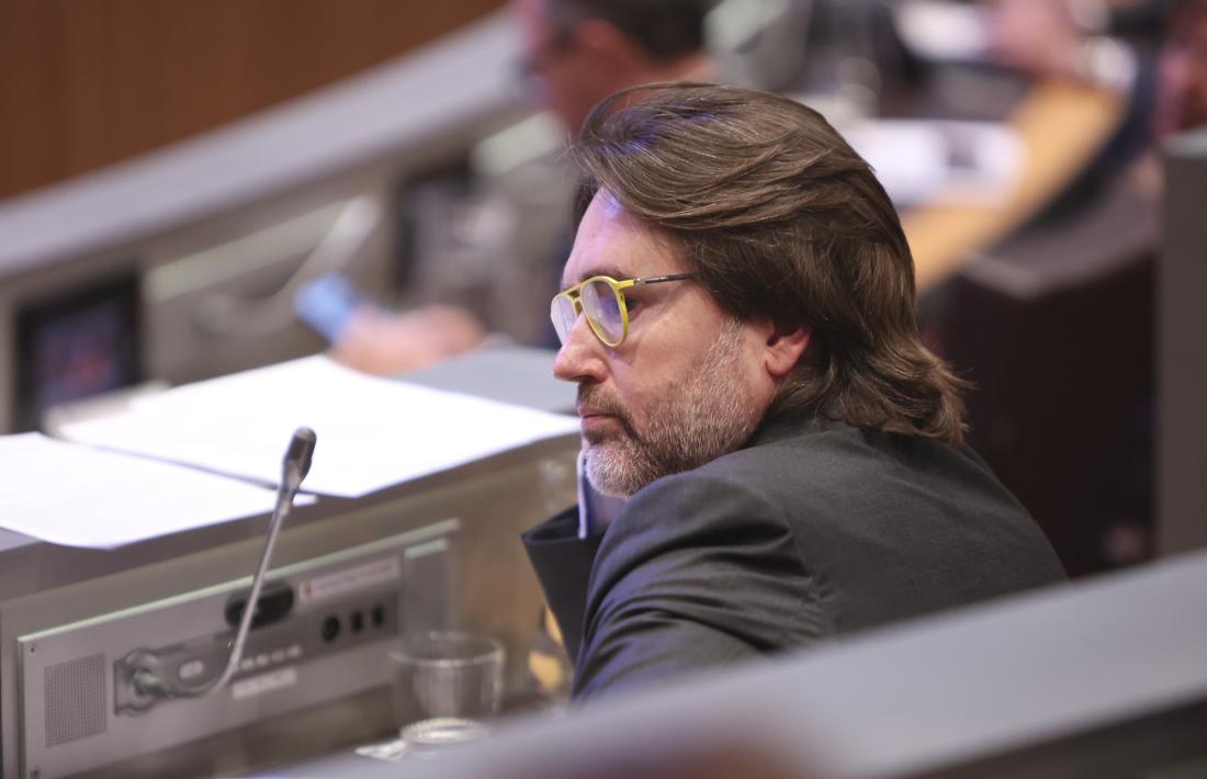 Carles Naudi al Consell General.