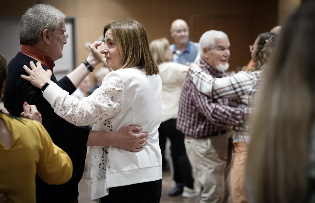 Moment festiu de l’assemblea al Centre de Congressos, aquesta tarda.