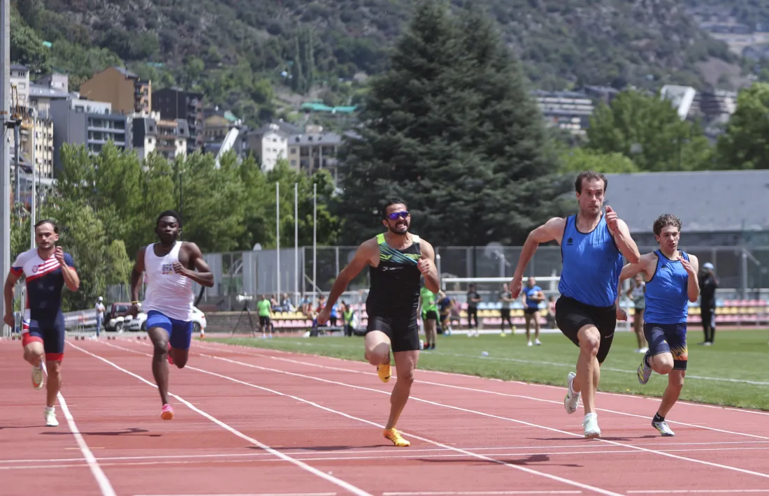 Guillem Arderiu va batre el rècord d’Andorra dels 100 metres.