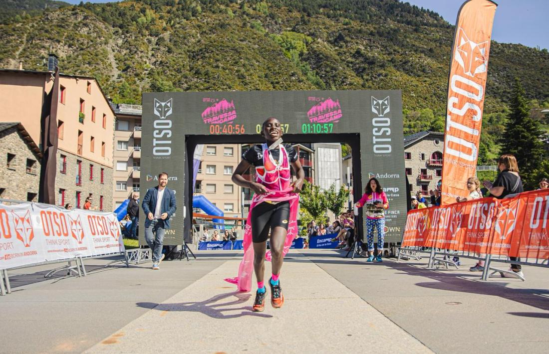 Theophilus Kipsang, atleta de l’OTSO Kenya, va vèncer a Encamp.