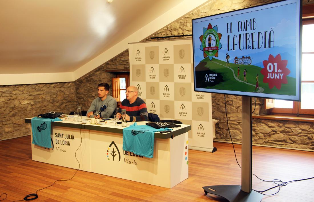 Un moment de la presentació del Tomb Lauredià