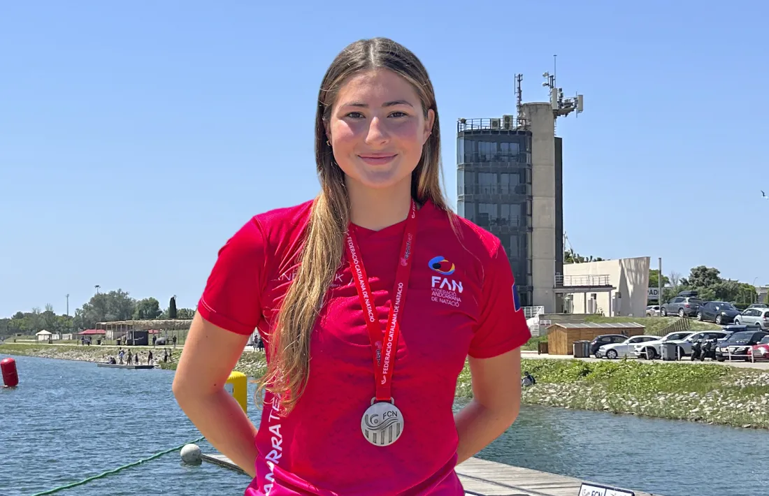 Alexandra Mejía, amb la plata.