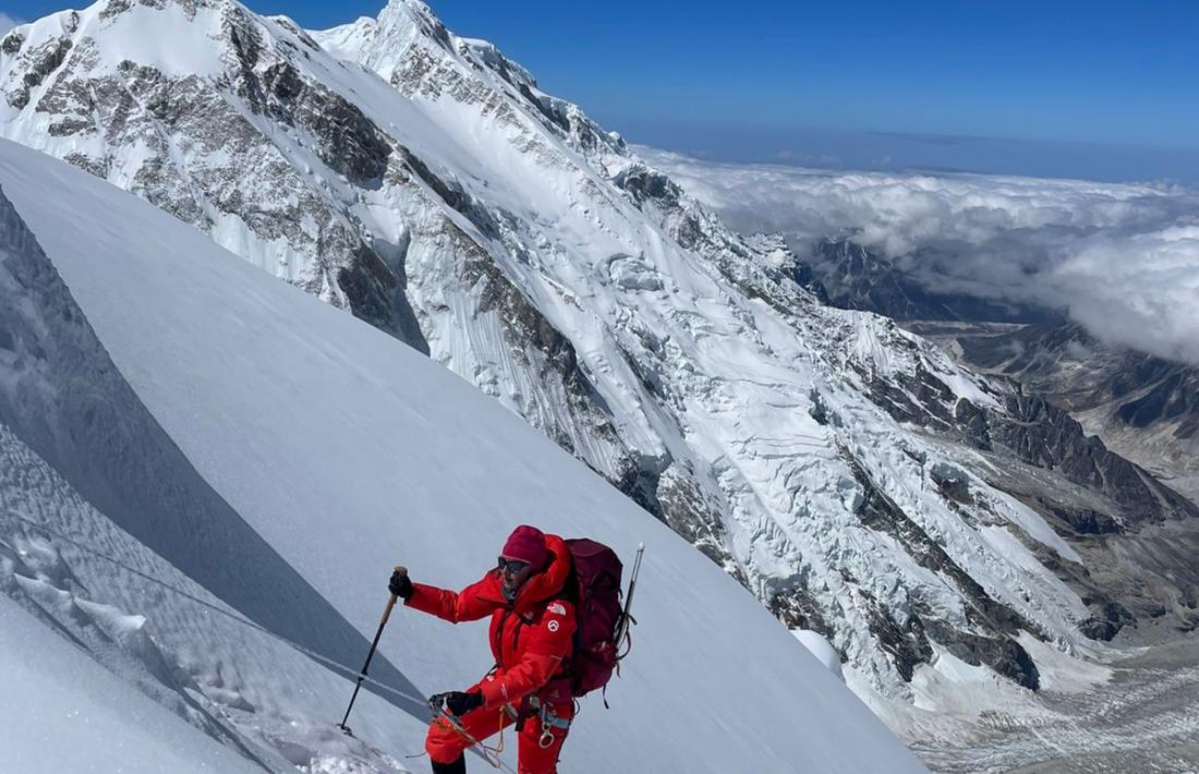 Domi Trastoy, en la seva expedició al Kanchenjunga.