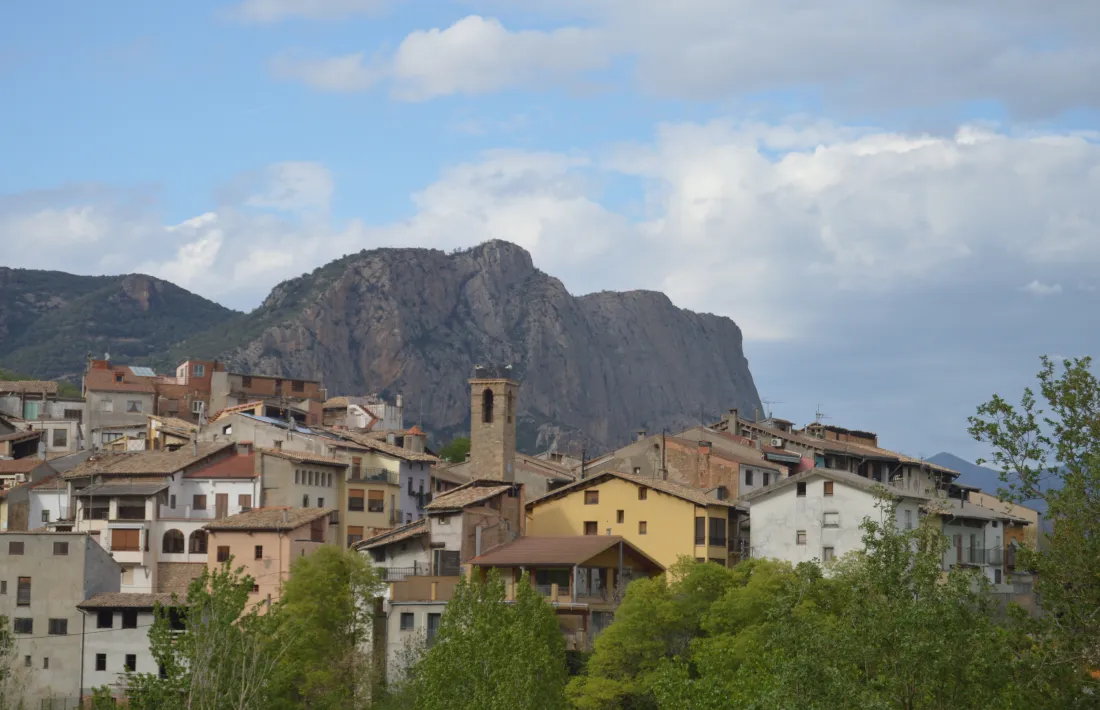 Vista del poble de Peramola. 