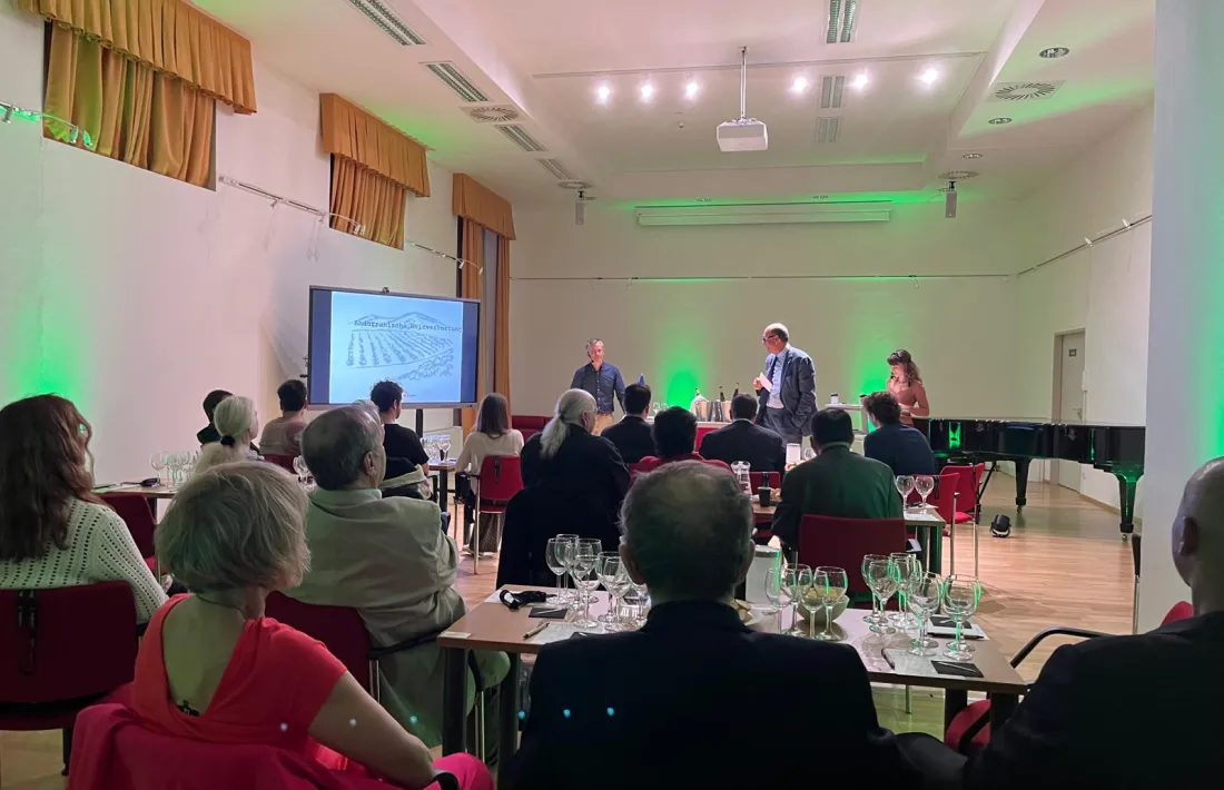 Un moment de la participació dels vins d’Andorra al Cicle Degusta a Viena. 