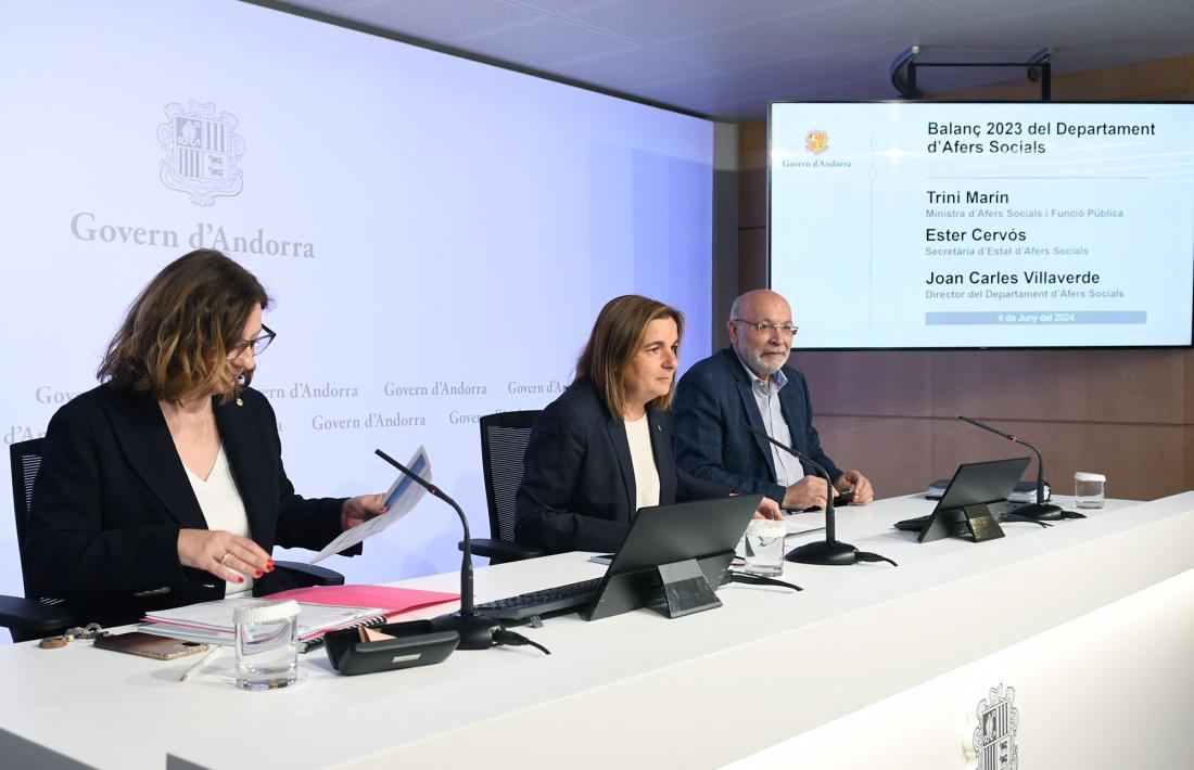 El balanç del 2023 del departament d'Afers Socials s'ha presentat aquest matí.
