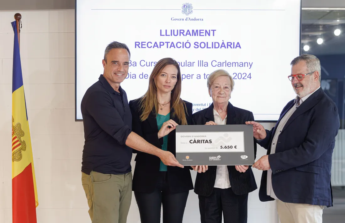 El lliurament del xec