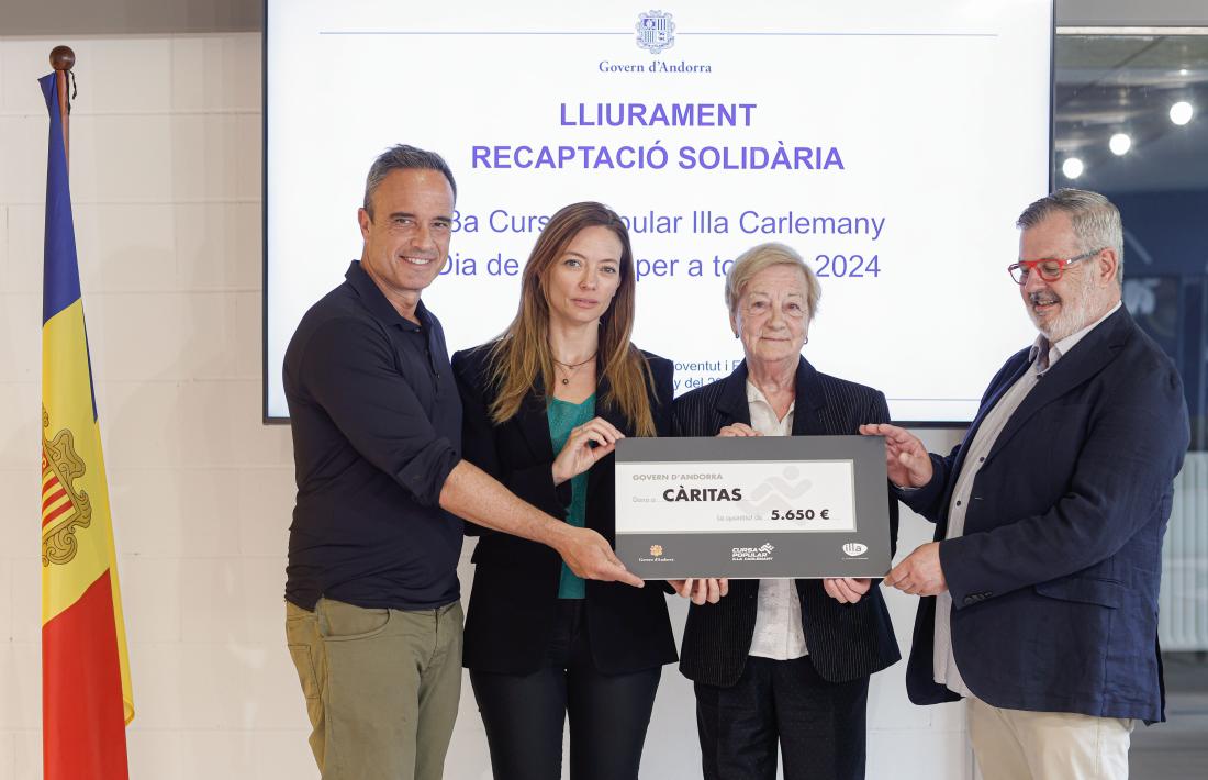 El lliurament del xec