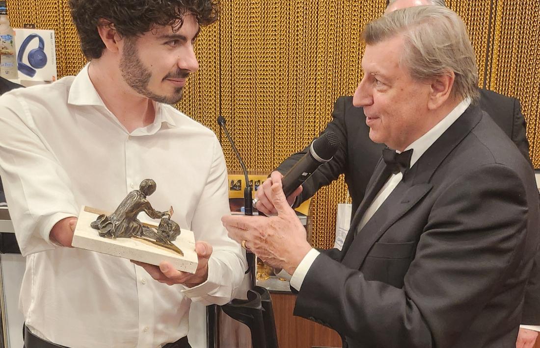 David Aguilar amb el gran mestre Antoni d'Ortado