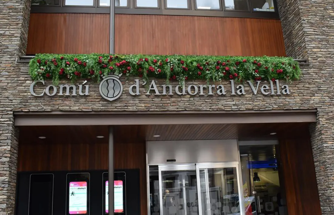La façana del Comú d'Andorra la Vella.
