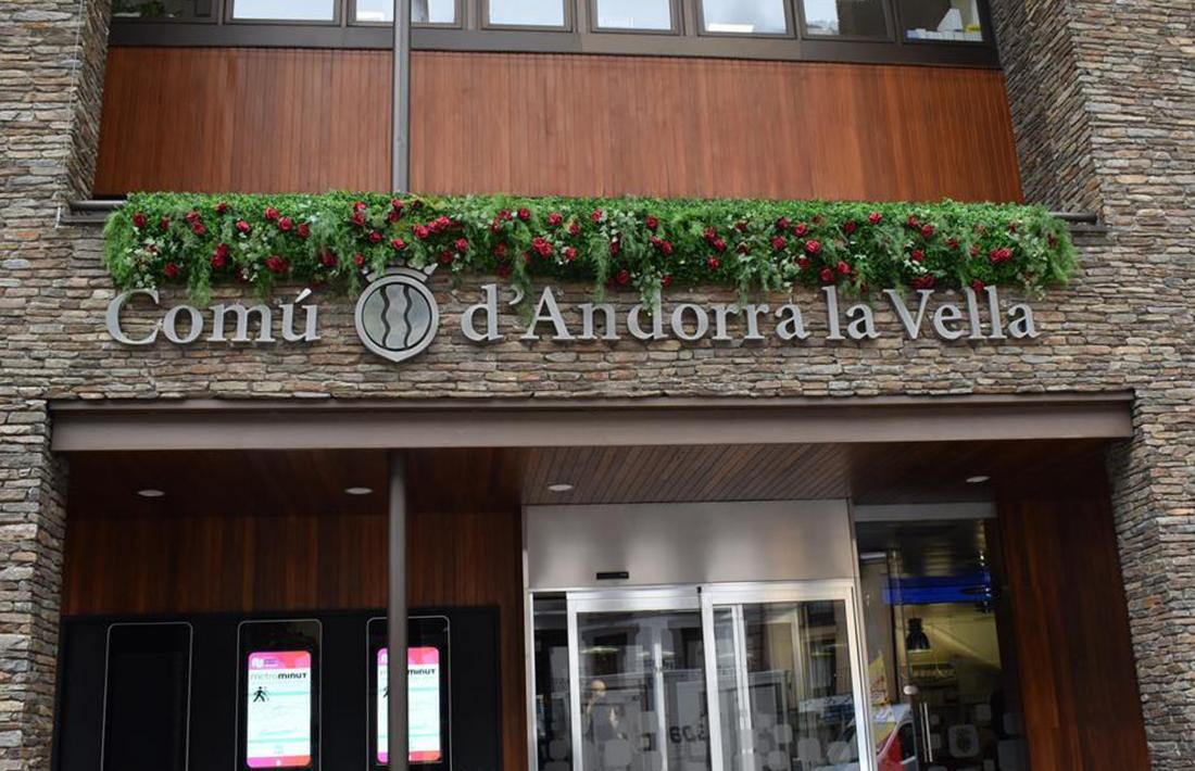 La façana del Comú d'Andorra la Vella.