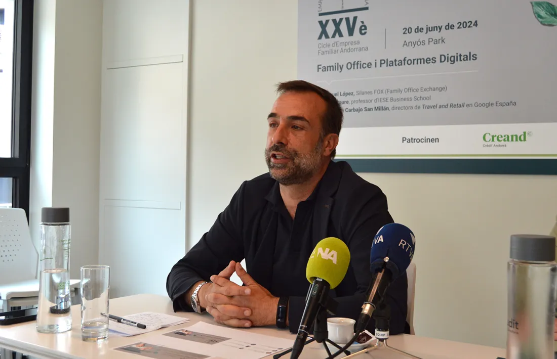 Daniel Armengol, aquest matí en roda de premsa.