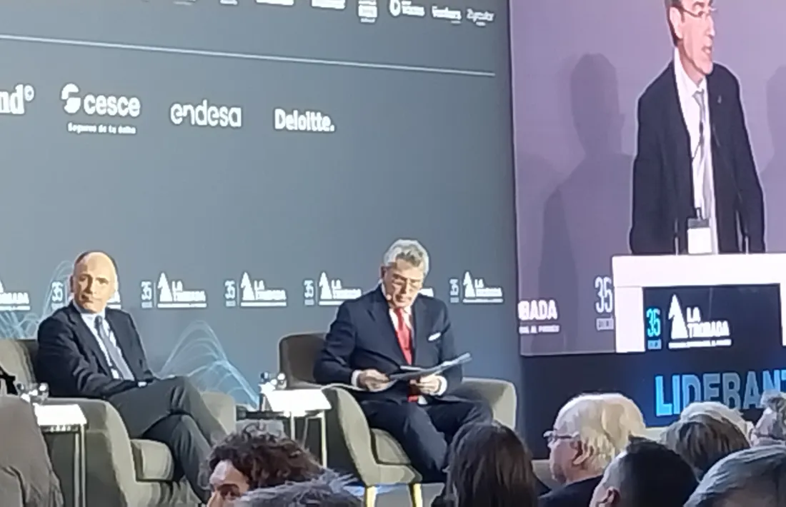 L’expresident italià Enrico Letta, en els moments previs a la seva intervenció. 