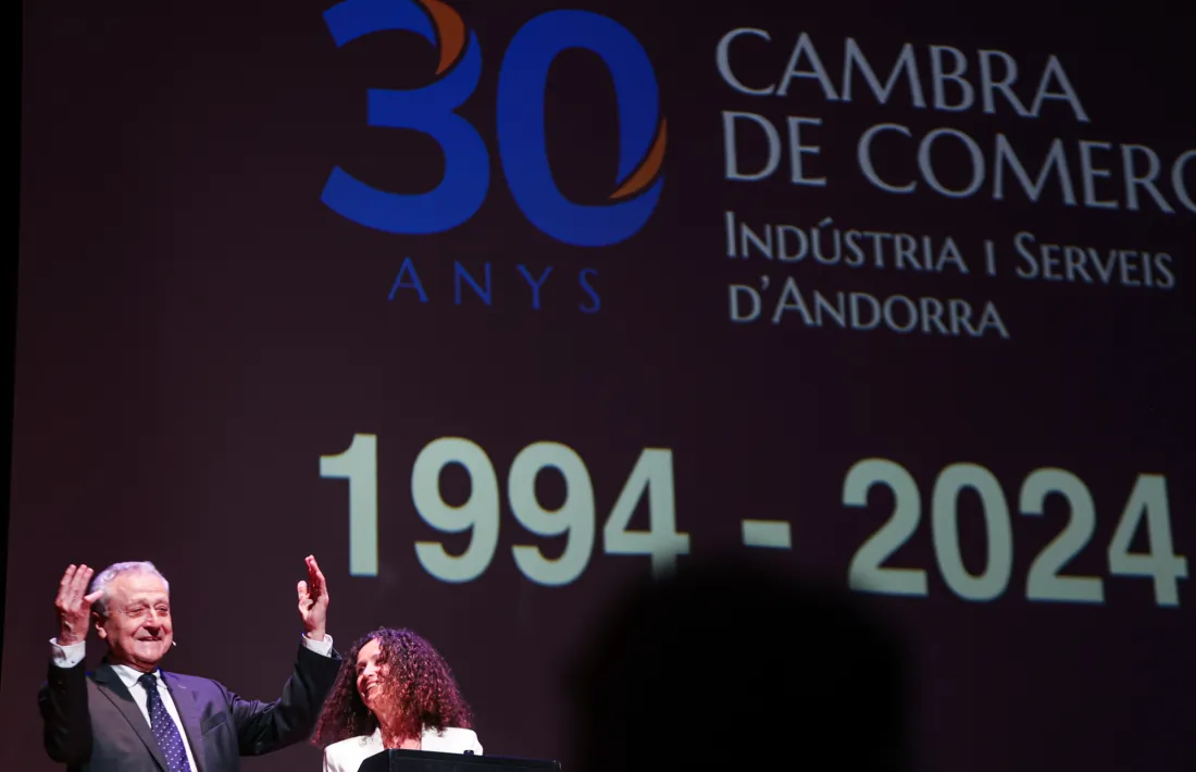Jordi Marquet i Pilar Escaler, avui a l’Auditori Nacional d’Ordino.