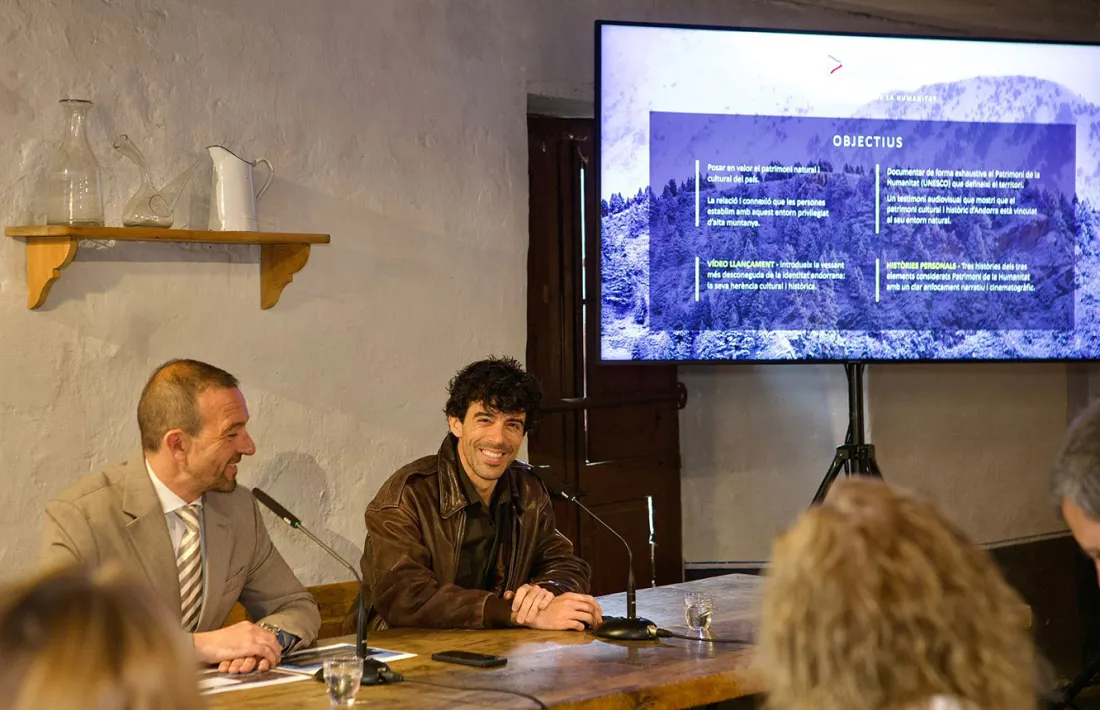 Jordi Torres i l’‘explorer’ Javier Corso, que dirigirà el nou projecte andorrà de National Geographic.