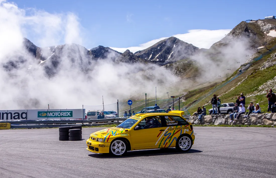 Joan Vinyes amb el seu Ibiza Kit Car en un moment de la prova.