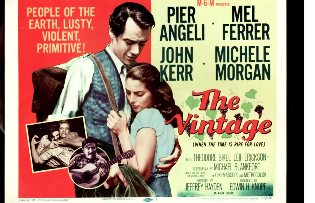 Dirigida per Jeffrey Hayden i protagonitzada per Mel Ferrer, ‘The Vintage’ es va estrenar el 1957.