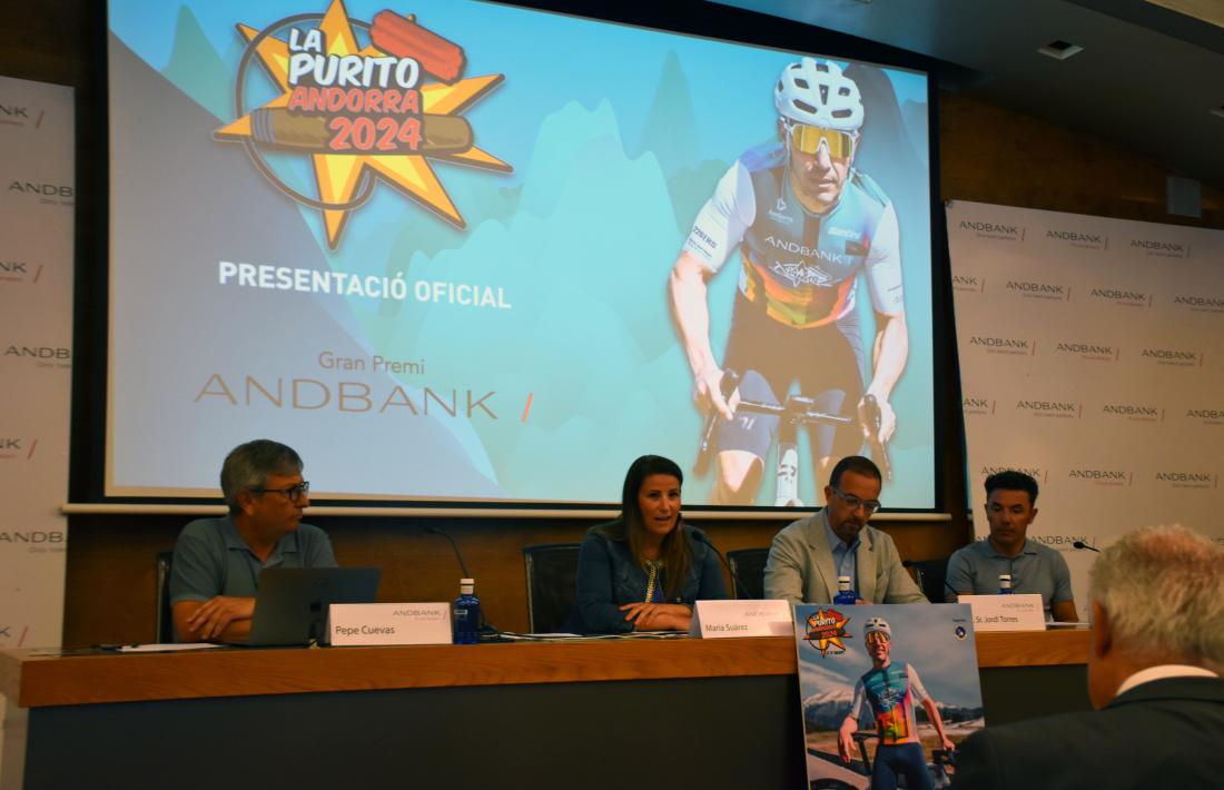 Un moment de la presentació de La Purito Andorra 2024.