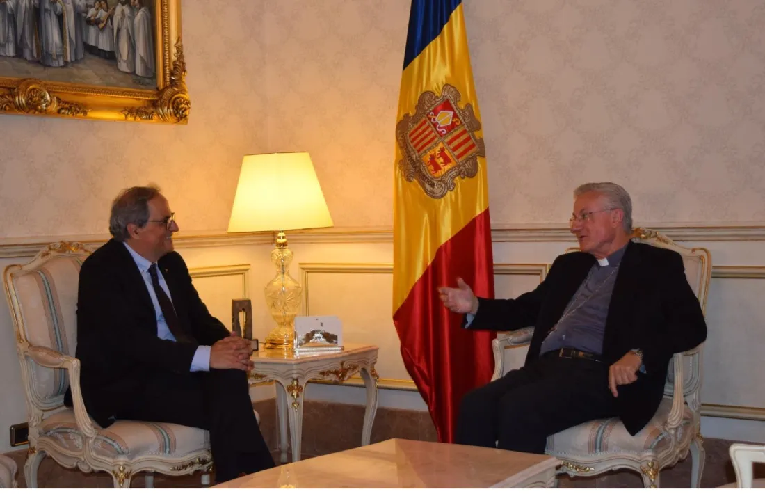 Torra, amb el Corpíncep Joan-Enric Vives