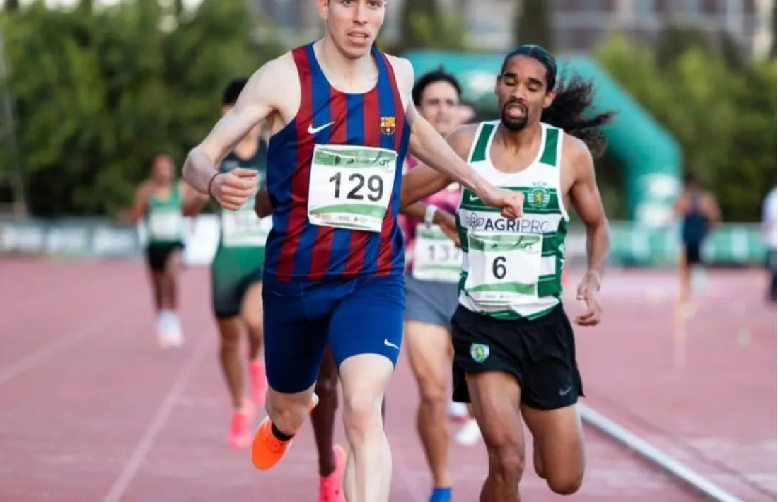 Pol Moya en una cursa anterior