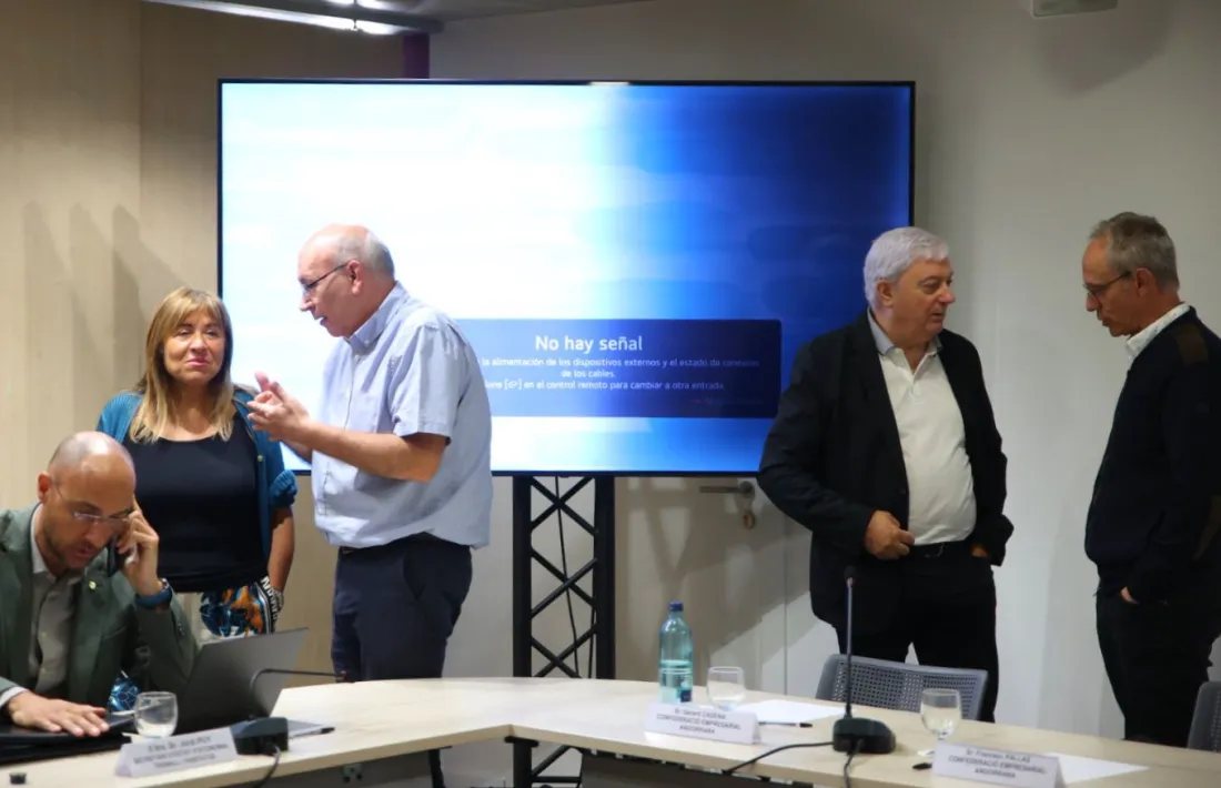 Marsol i Cadena, avui durant la reunió del CES.