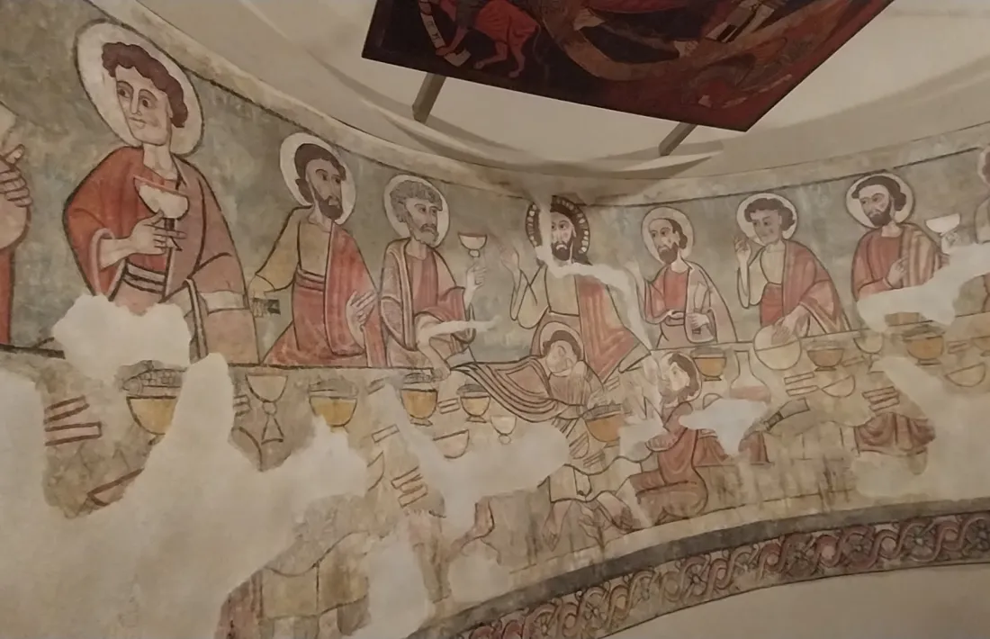 Fragment dels frescos de Santa Caterina de la Seu d'Urgell. 