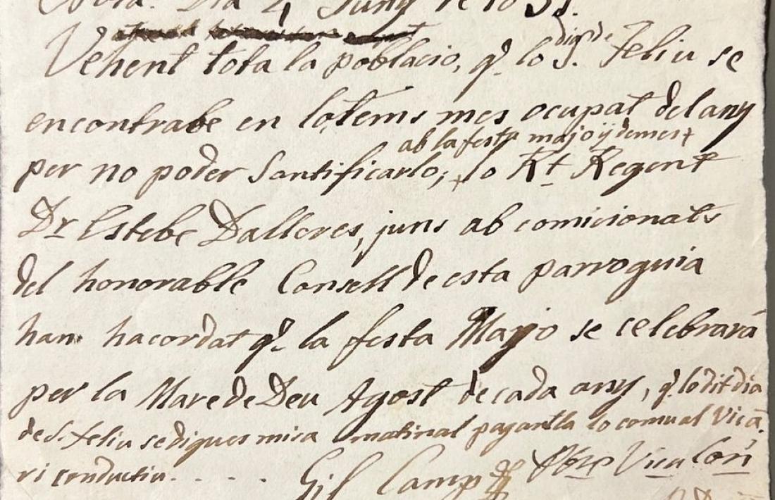 El document del 1851 que explica la 'traïció' d'Encamp,