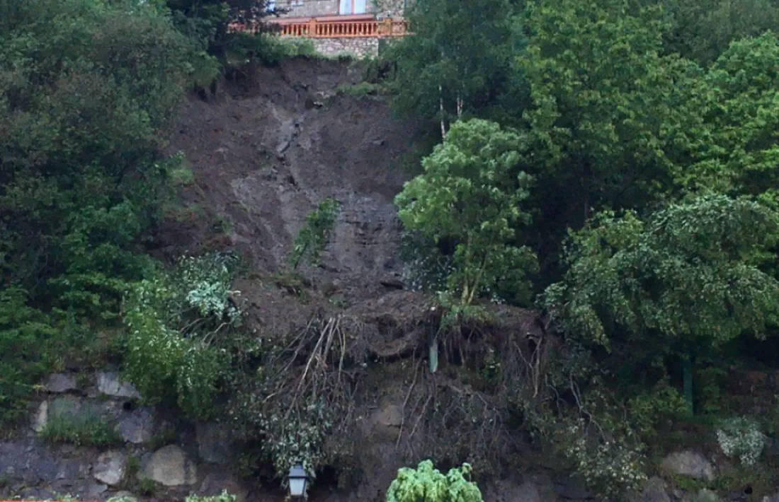 Esllavissada a la Massana pel trencament d’una canonada 