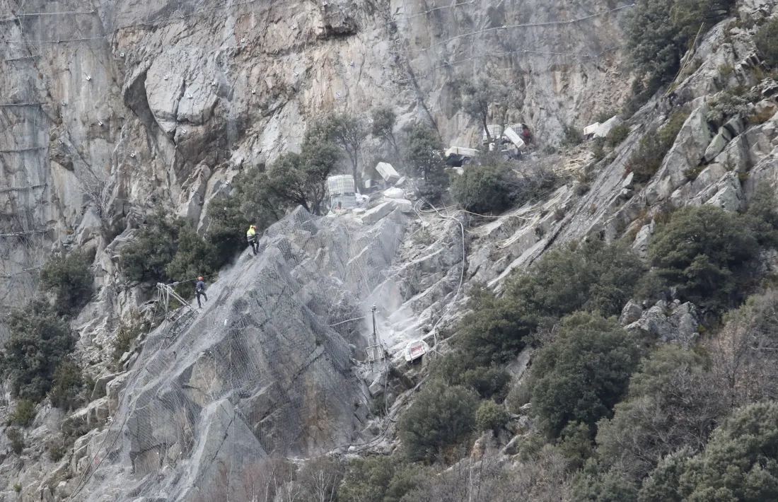 No es preveu, per ara, cap altre despreniment al roc dels Corbs