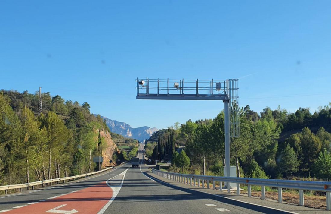 El radar de tram a la C-14 al municipi de Bassella.
