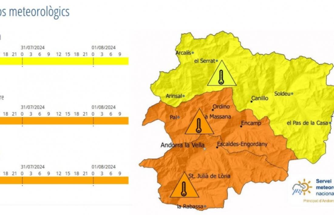 El mapa dels avisos.