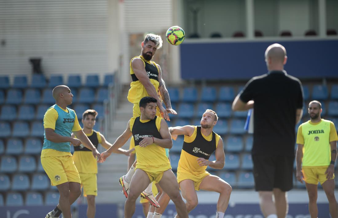 Christian, a l’entrenament.
