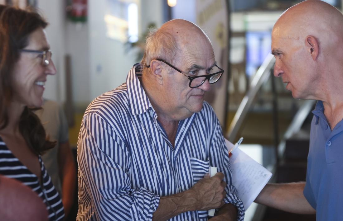 Tóibín, amb Villaró. 